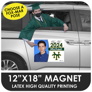 Choose a Fox-Mar Pose - Car Magnet for Graduation Parades