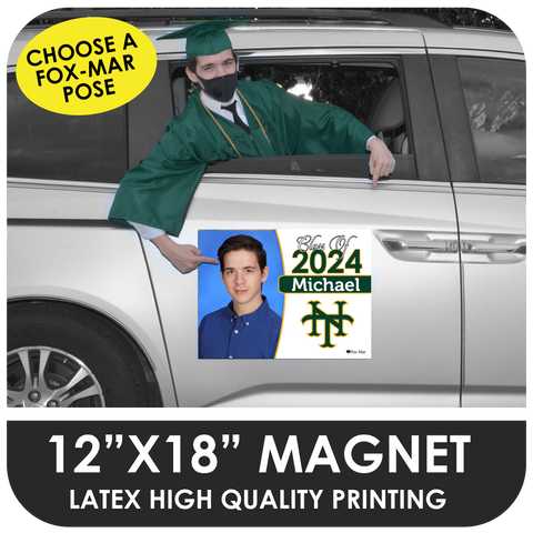 Choose a Fox-Mar Pose - Car Magnet for Graduation Parades